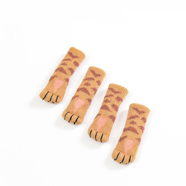 Knitted Cat Paw Chair Table Leg Socks