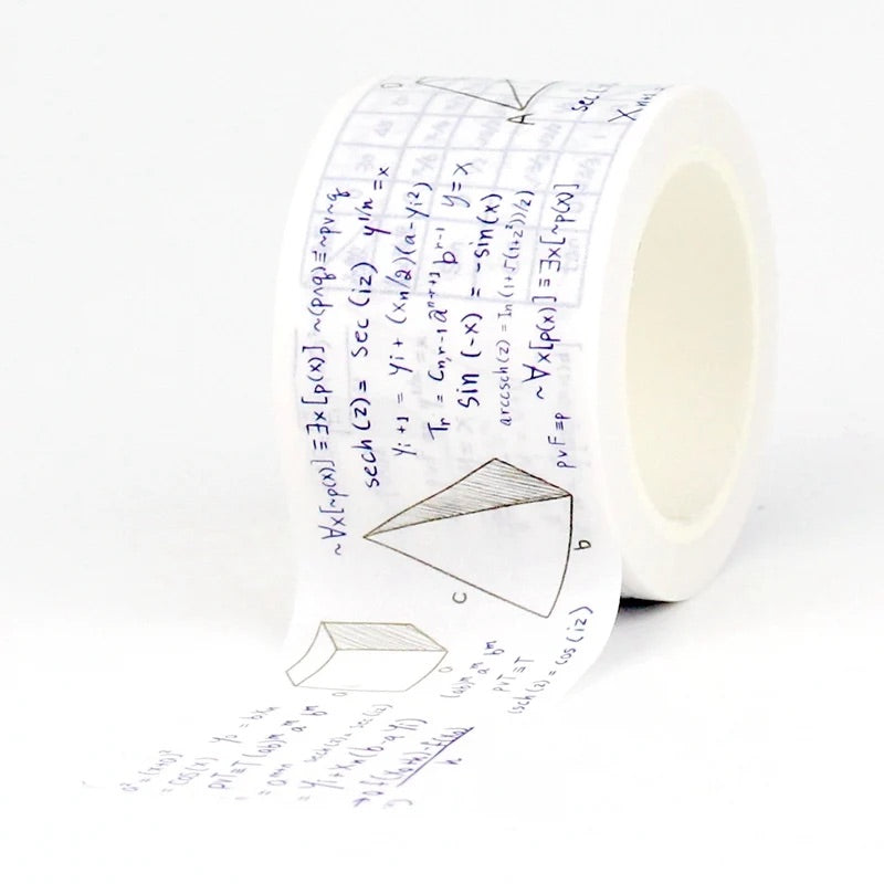 Equations Washi Tape
