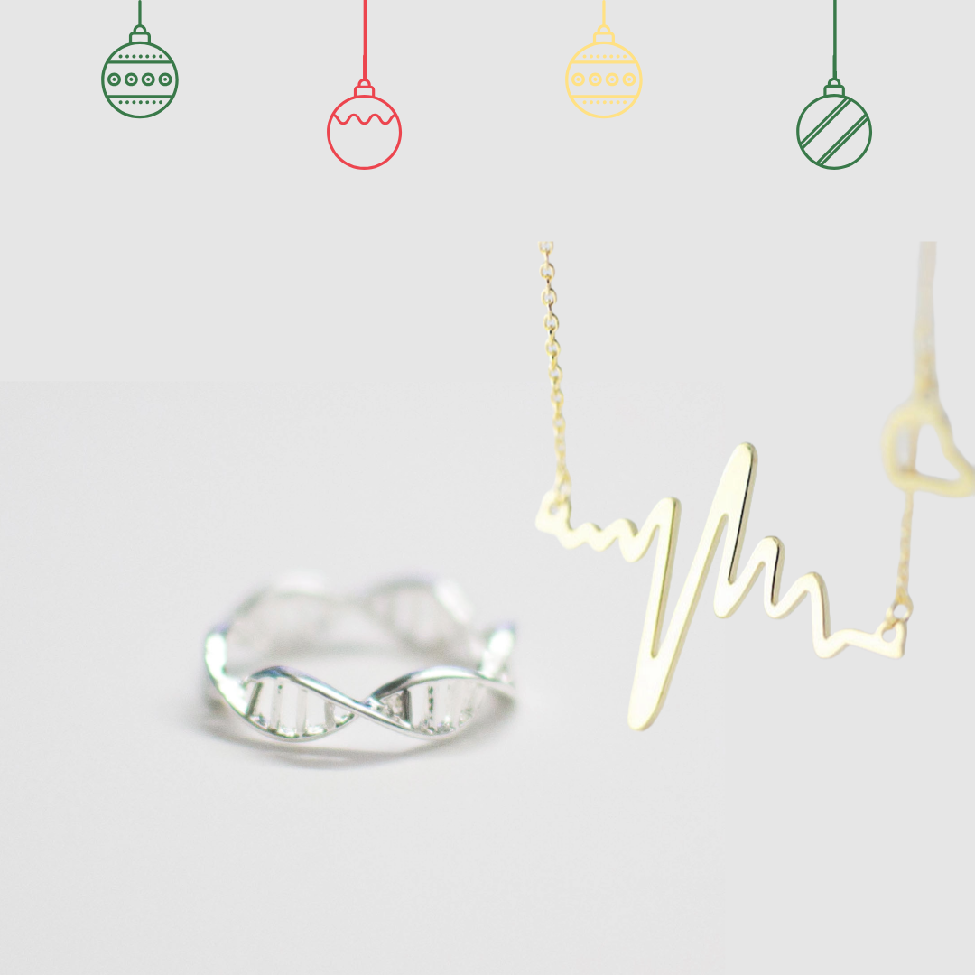 EKG and DNA Jewelry Set