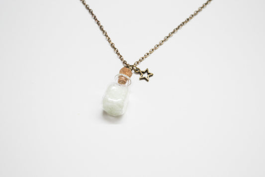 Starry Glow in the Dark Potion Bottle Necklace
