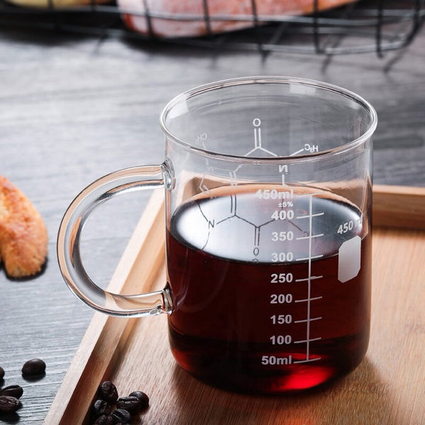 Caffeine Glass Beaker Chemistry Mug/Cup