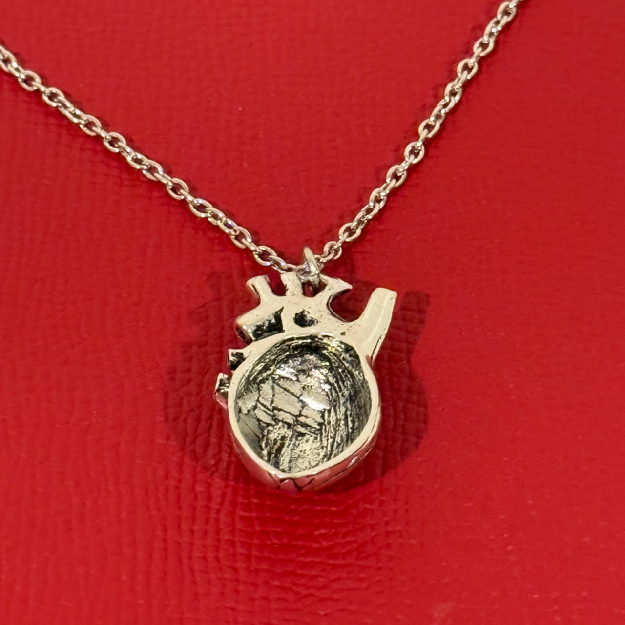 Anatomical heart necklace