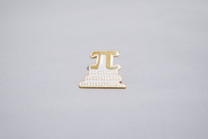 Pi 3.14 Math Greek Enamel Pin