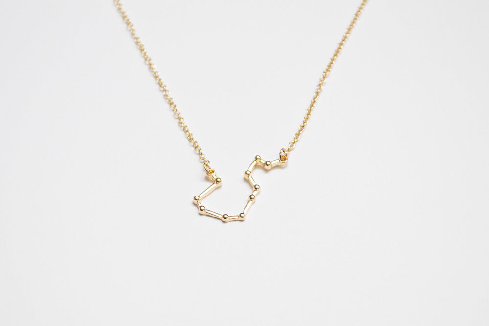 Aquarius, the Water Bearer Necklace