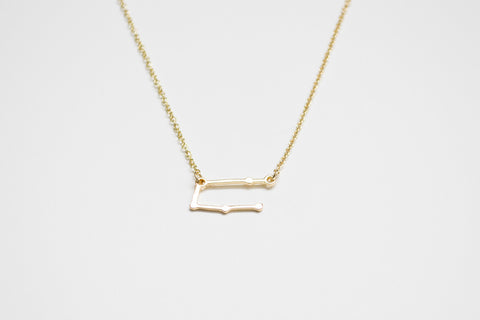 Gemini, the Twins Constellation Necklace