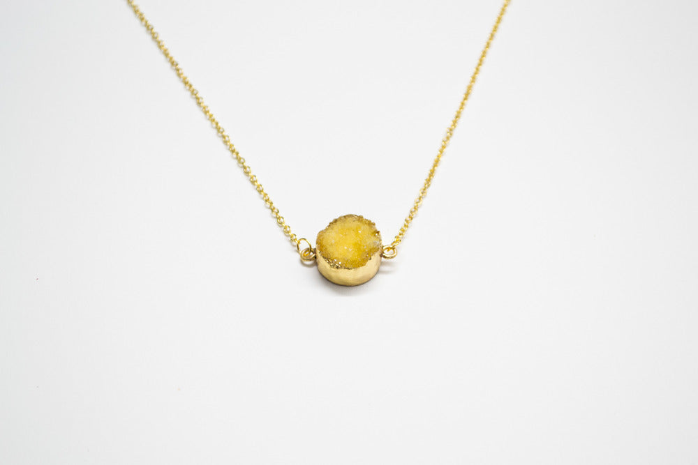 Quartz Druzy Necklace