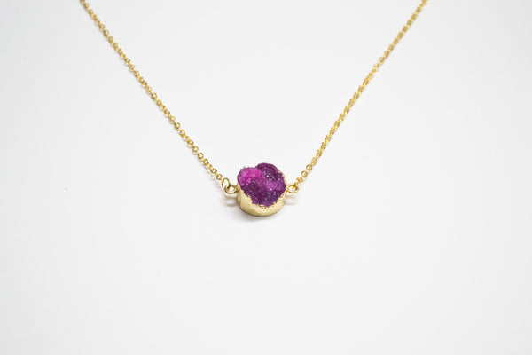 Quartz Druzy Necklace