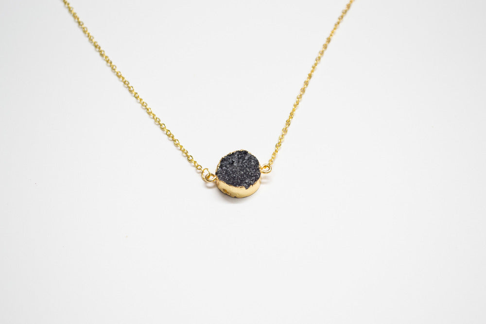 Quartz Druzy Necklace