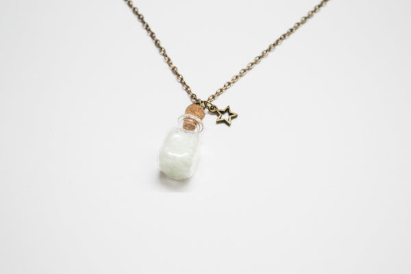 Starry Glow in the Dark Bottle Necklace