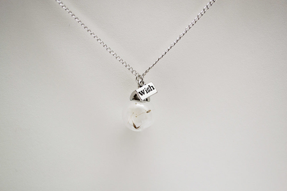 Wish on a Dandelion Necklace