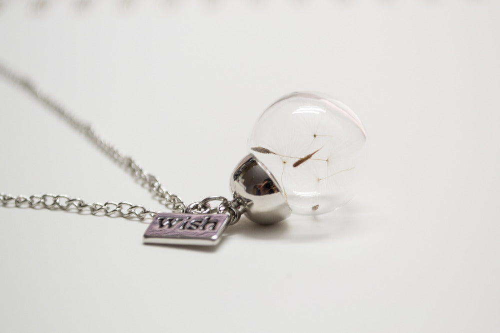 Wish on a Dandelion Necklace