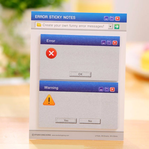 Windows Delete/Error Post-It Sticky Notes