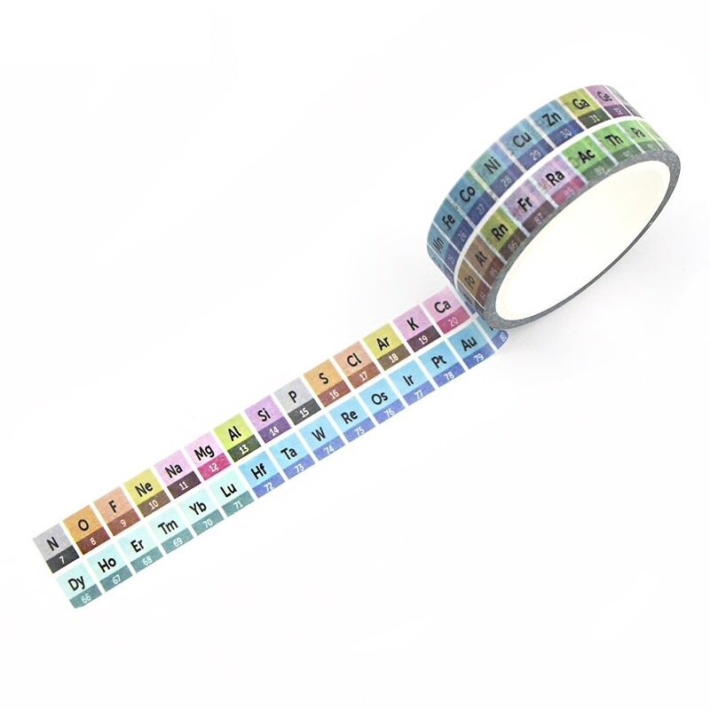 Periodic Table Element Chemistry Washi Tape