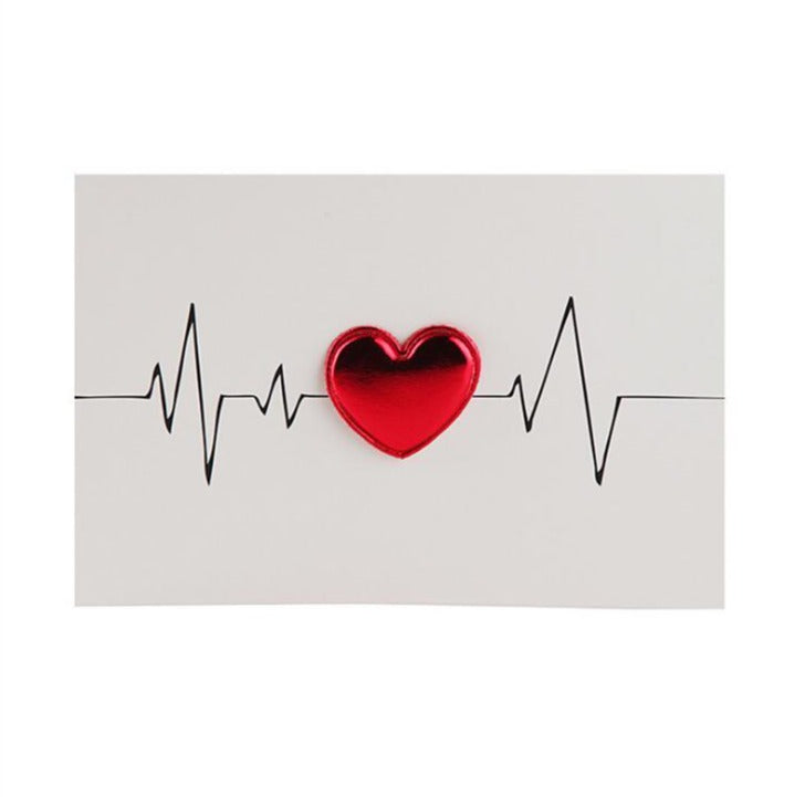 EKG Wave Valentine Card