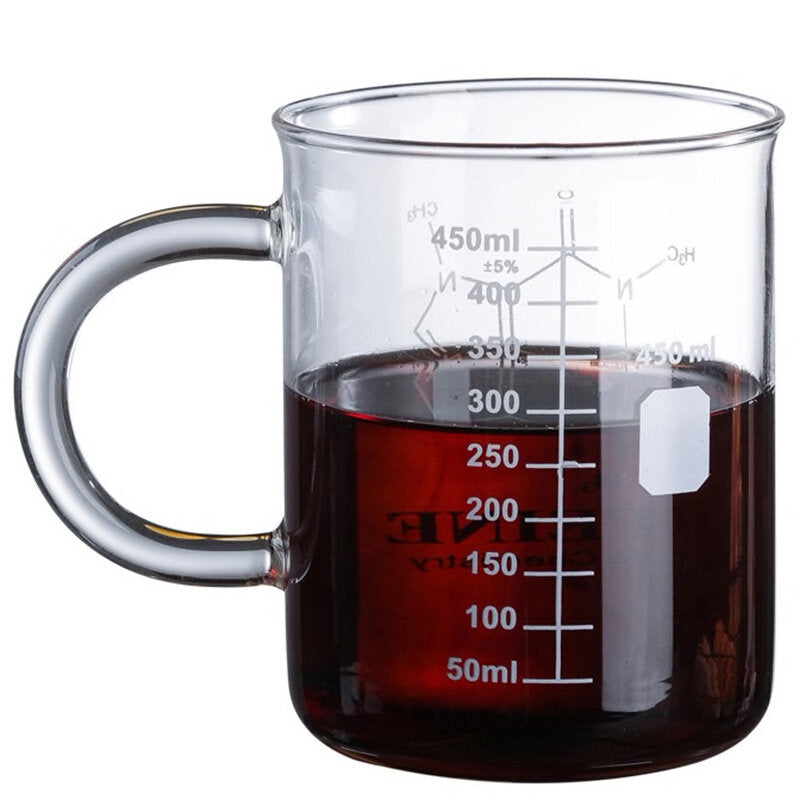 Caffeine Glass Beaker Chemistry Mug/Cup