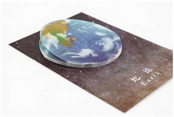 Earth Post-It Sticky Notes Memo